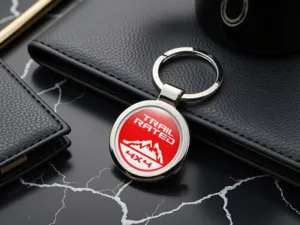 Jeep Portachiavi Supporto Finitura Metallica Robusta